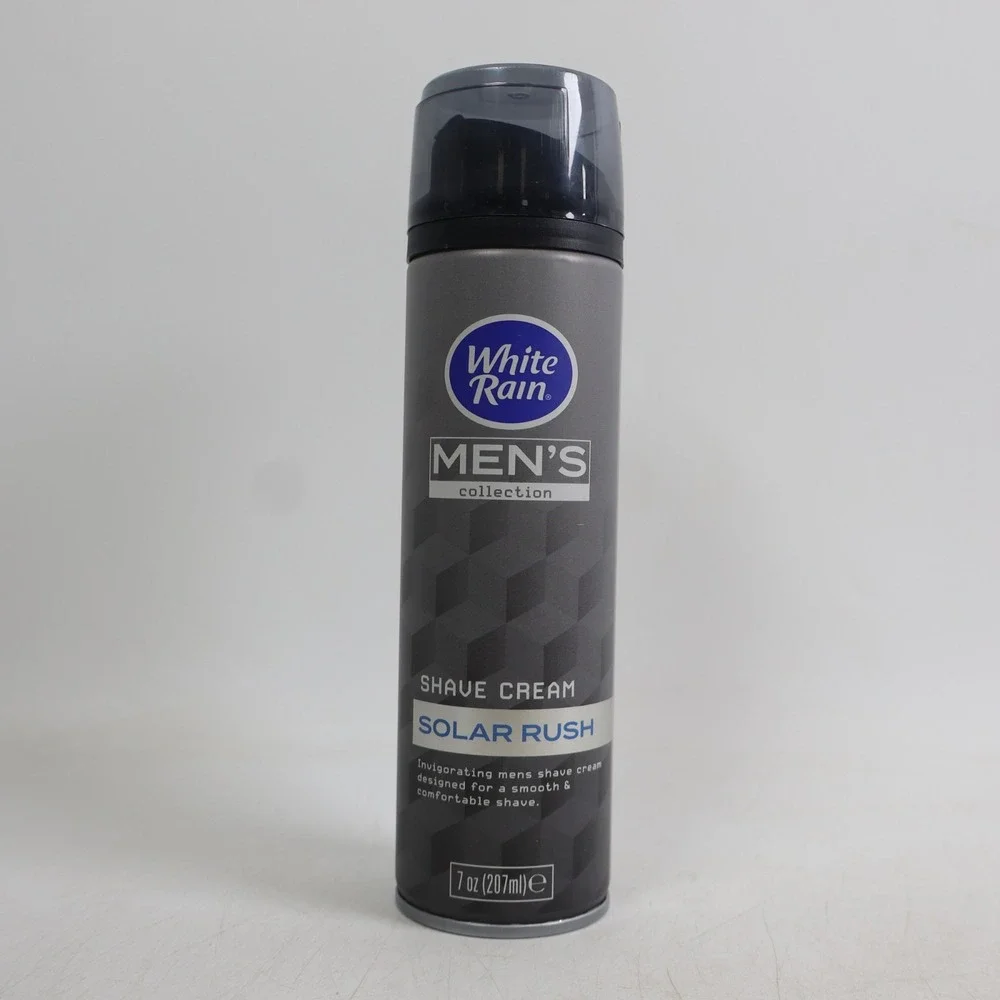 3 PACK White Rain Men's Collection Shave Cream Solar Rush 7 oz Each
